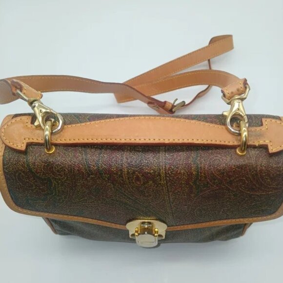 Etro Leather Messenger Handbag - Picture 7 of 13